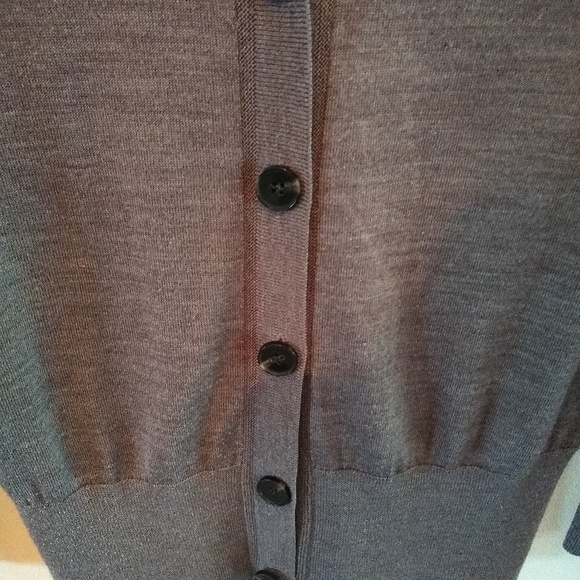 Women's LOFT brown/gray cardigan. Size M - Picture 2 of 6